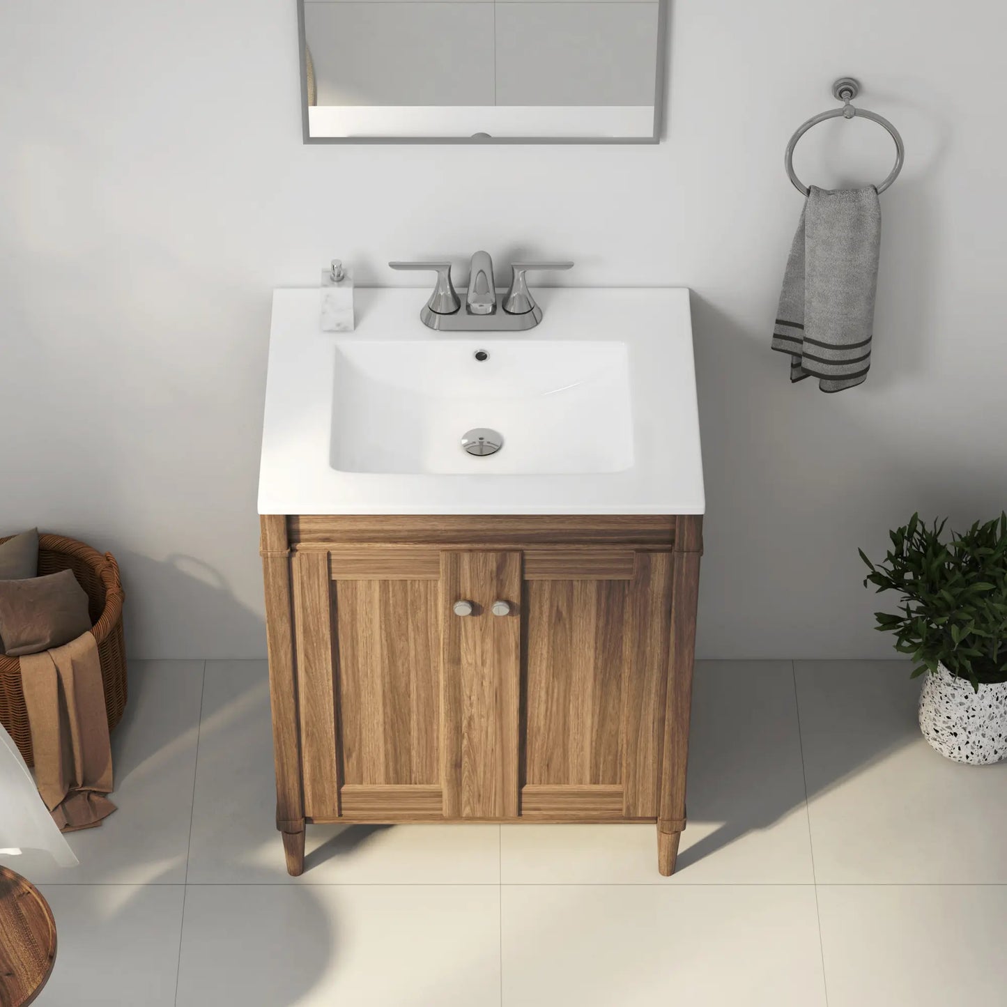 24" x 18" Dayton Vitreous China Vanity Top Sink | White ( Sink Only )