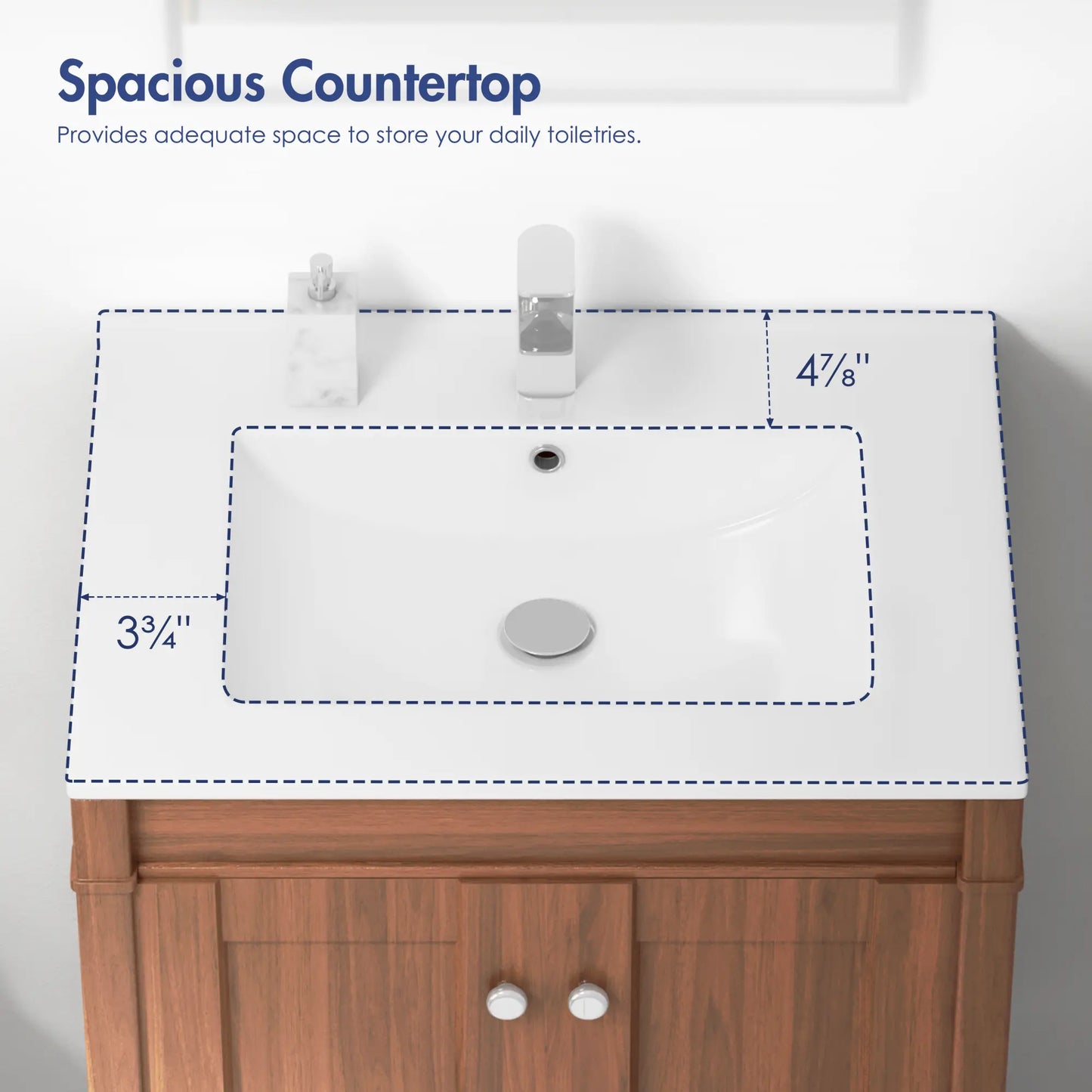 24" x 18" Dayton Vitreous China Vanity Top Sink | White ( Sink Only )