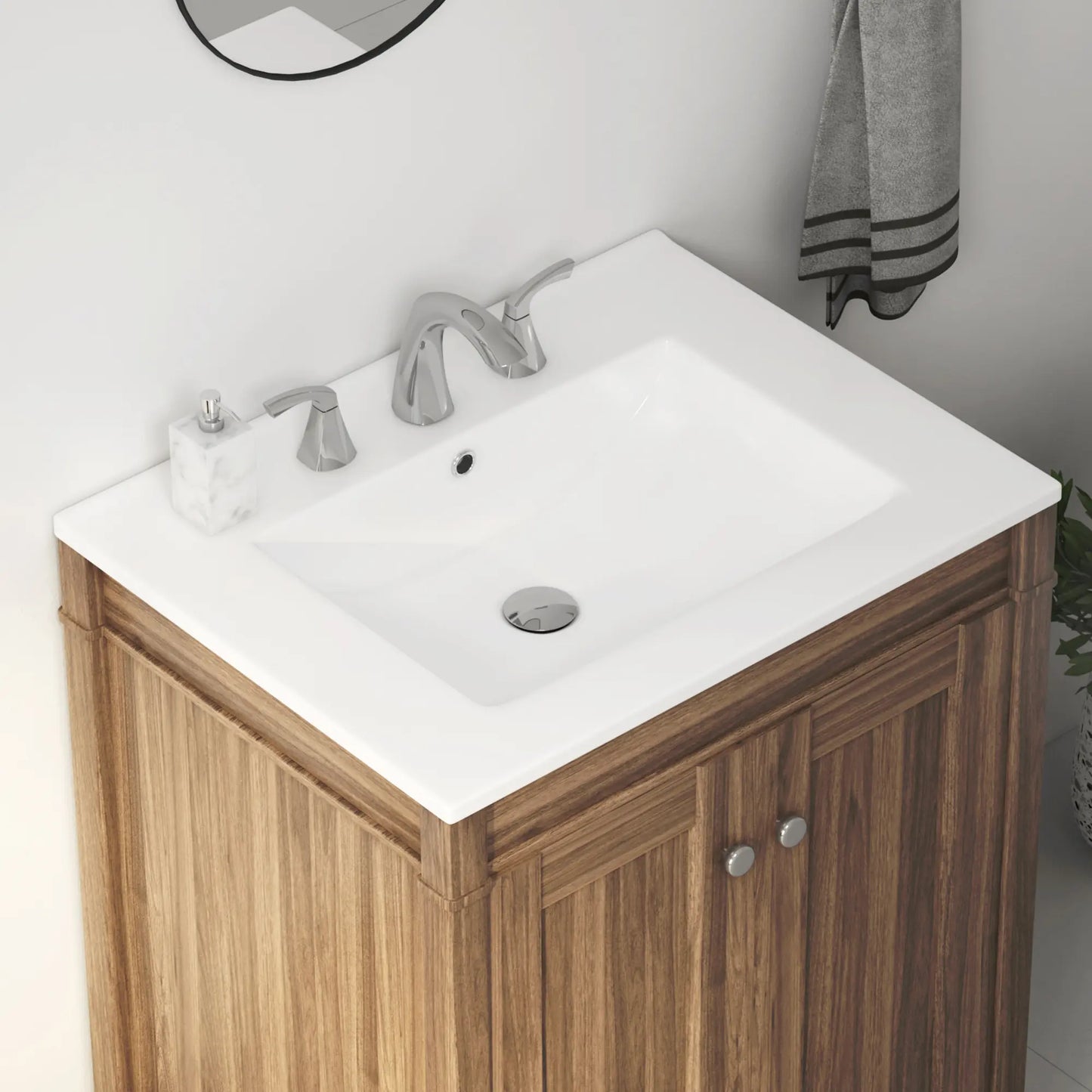 24" x 18" Dayton Vitreous China Vanity Top Sink | White ( Sink Only )