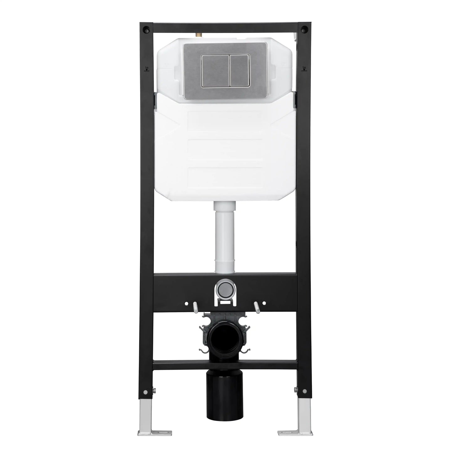 Capri Wall-Hung Rimless Elongated Toilet with In-Wall Tank, Dual Flush 0.8/1.6 GPF