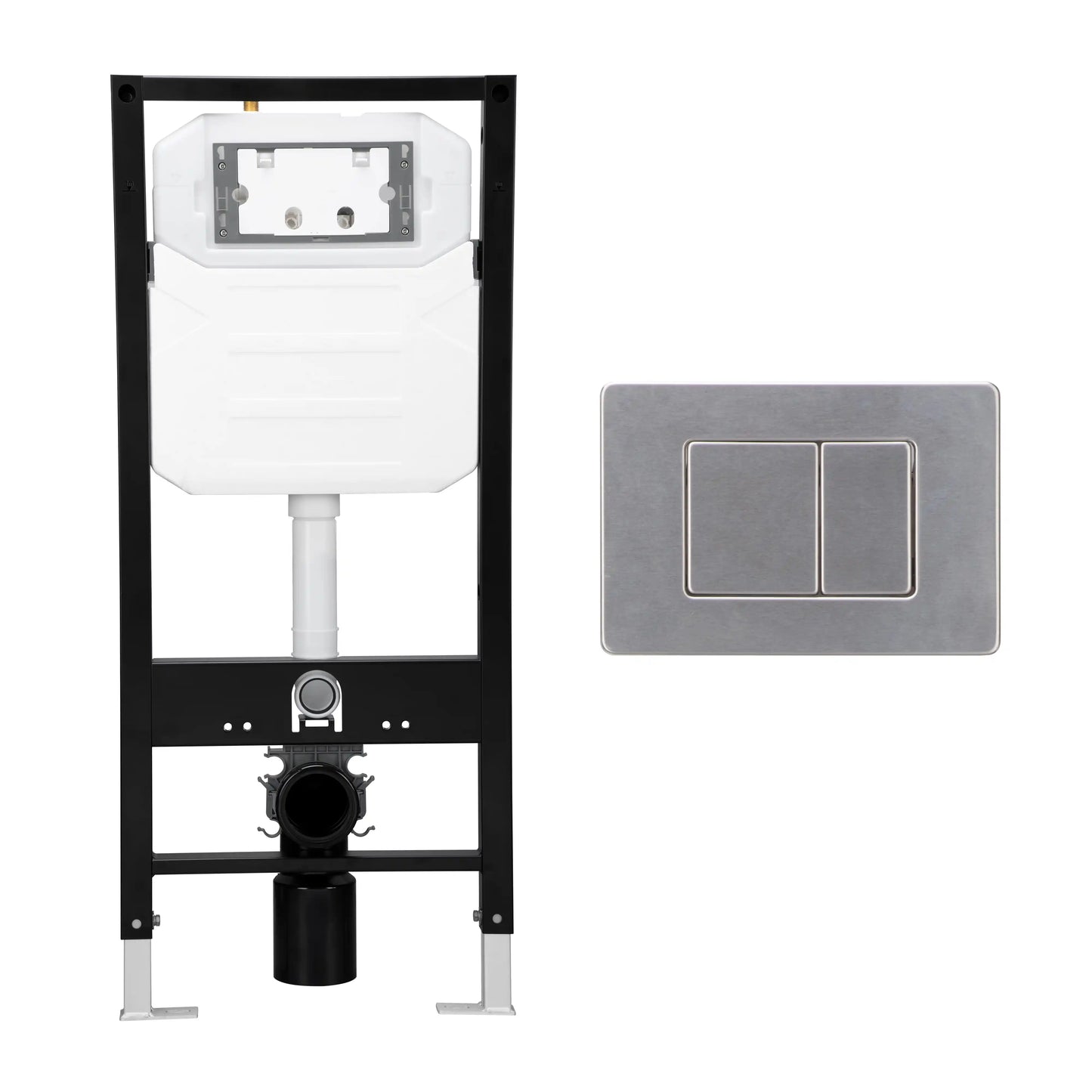 Hampton Wall-Hung Elongated Toilet with In-Wall Tank, Dual Flush 0.8/1.6 GPF