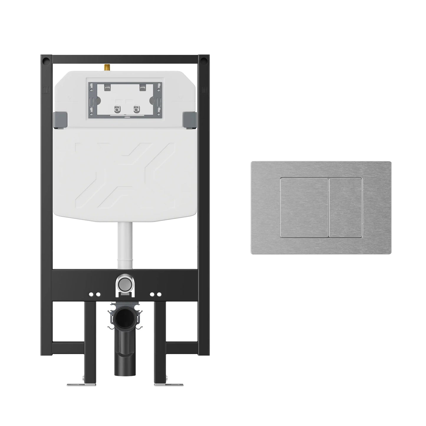 Hampton Wall-Hung Elongated Toilet with In-Wall Tank, Dual Flush 0.8/1.6 GPF