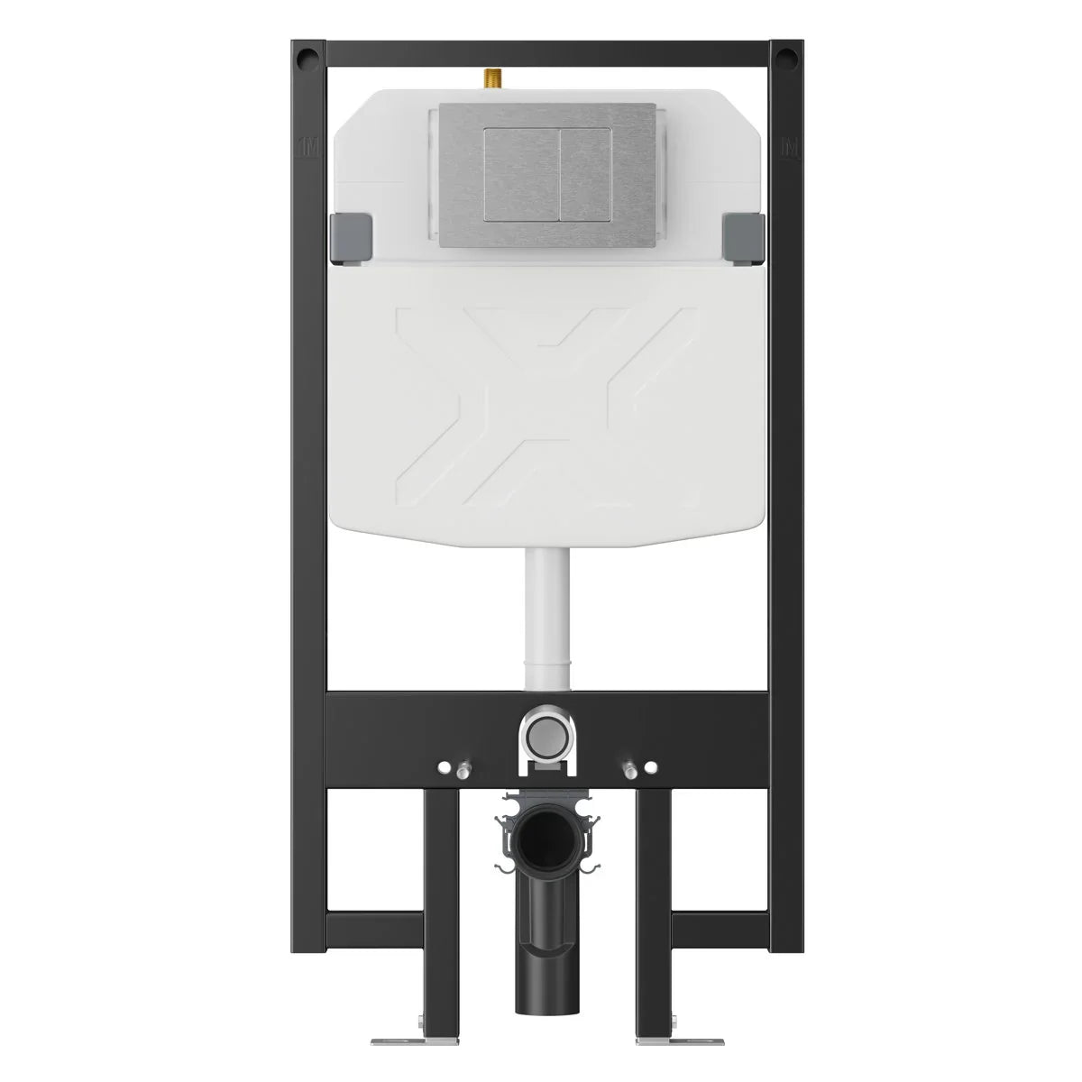 Capri Wall-Hung Rimless Elongated Toilet with In-Wall Tank, Dual Flush 0.8/1.6 GPF
