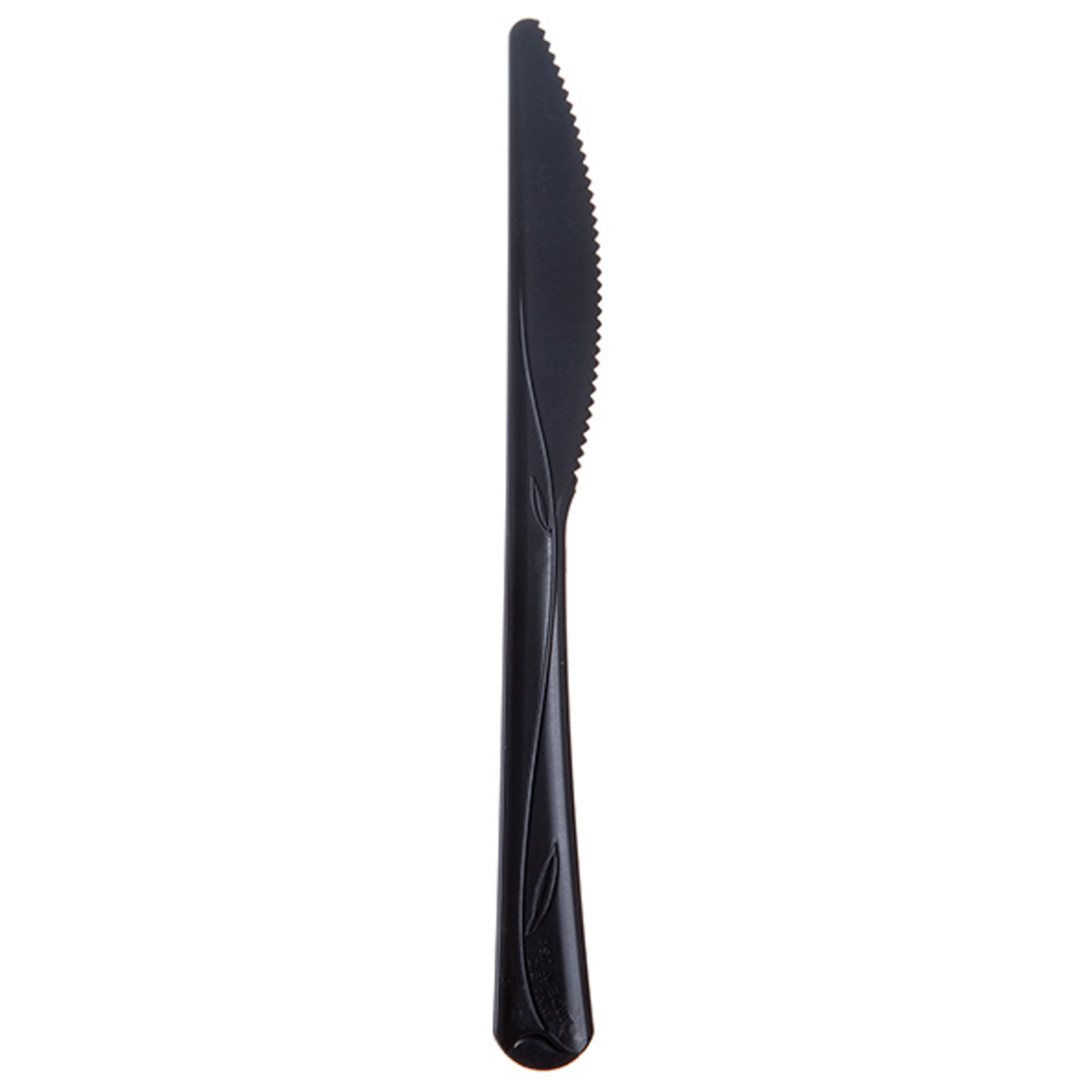 Vine Renewable & Compostable Knife, 7in, Black (QTY:500)