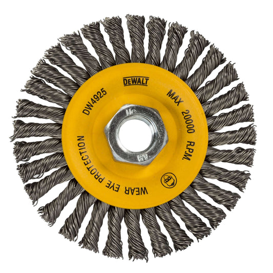 DeWalt DW4930 4" x 5/8"-11 HP .020 Carbon Stringer Wire Wheel