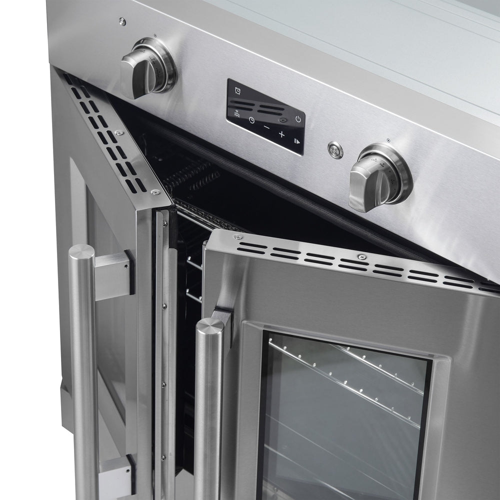 Forno Asti 30-Inch French Door Electric Wall Oven in Stainless Steel, 3.68 cu. ft. True Convection, 3,600W, Air Fry, Sous Vide, Self-Clean
