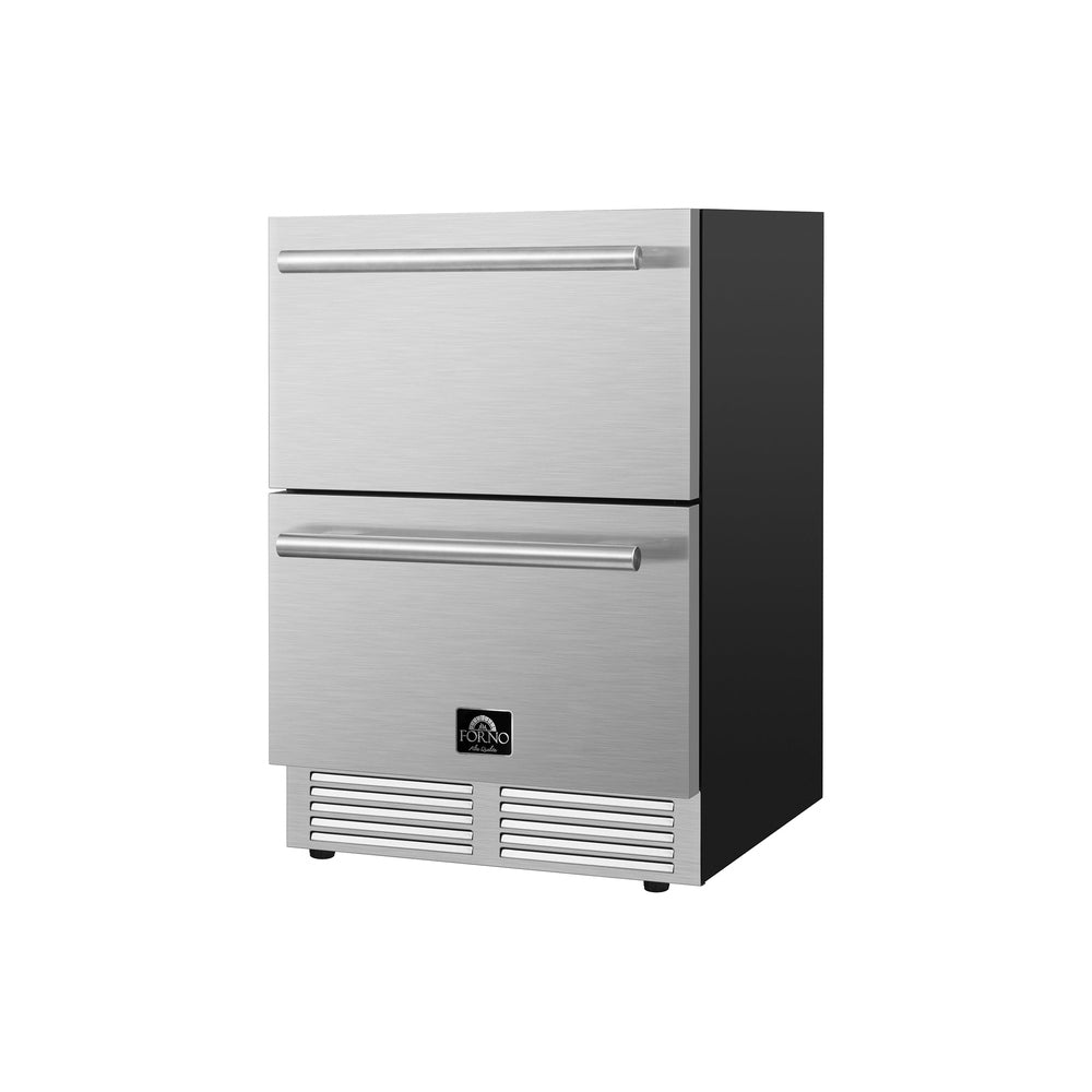 Forno Cosenza 24" Built-In Drawer Freezer with Ice Maker, 4.69 cu.ft.
