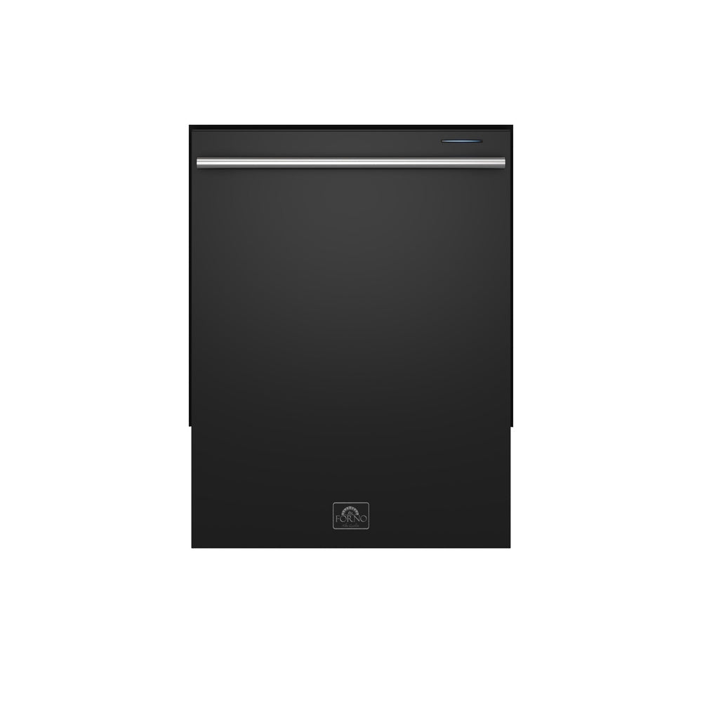 Forno Pozzo 24-Inch Built-In Tall Tub Top Control Dishwasher, Black, 49 dBA, Soil-Sensing Capable, ENERGY STAR