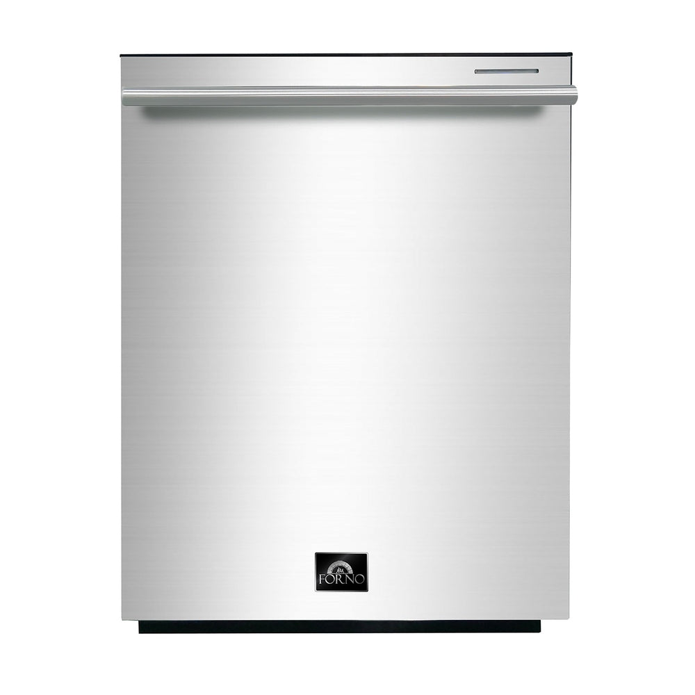 FORNO Premium 3-Piece Kitchen Bundle - Galiano 36" Dual Fuel Range, 36" French Door Refrigerator, 24" Built-In Dishwasher - FBDL-004-02CAUS