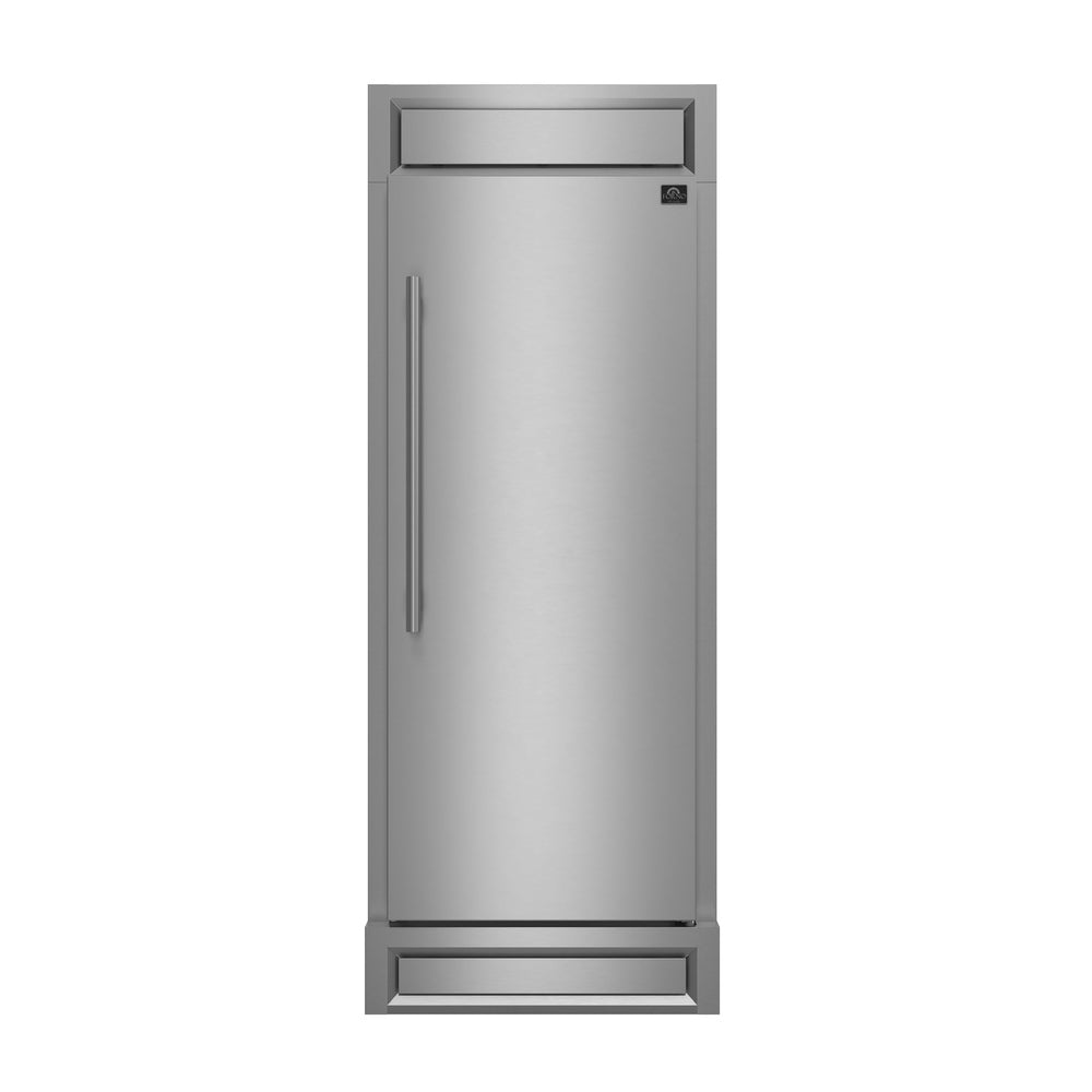 Forno Maderno 28-Inch Built-In Convertible Refrigerator, 13.6 cu.ft, Right Swing, Decorative Grill, ENERGY STAR Certified