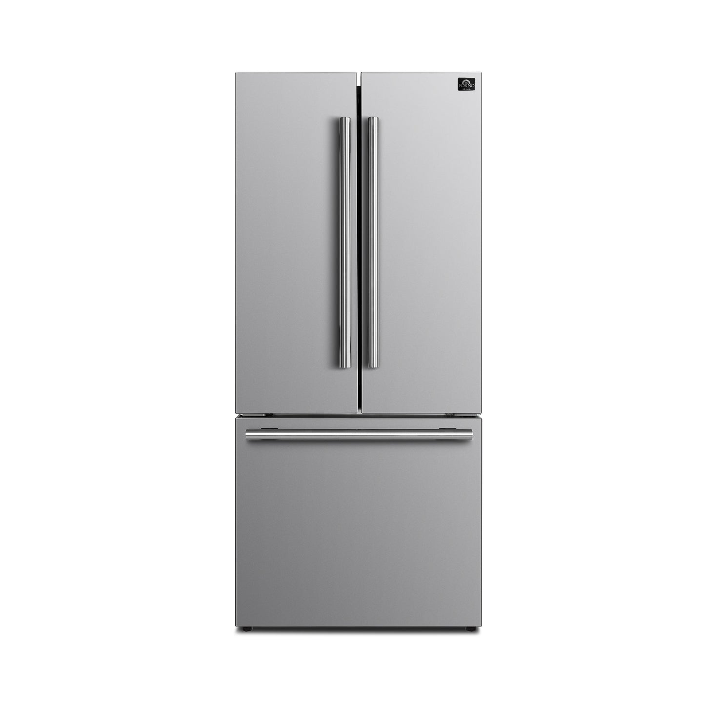 FORNO Premium 2-Piece Kitchen Bundle - Marco 30-inch Gas Range Stainless Steel, Forno Gallipoli 30" French Door Refrigerator with Bottom Freezer 17.5 cu. ft Capacity - FBDL-021-02CAUS