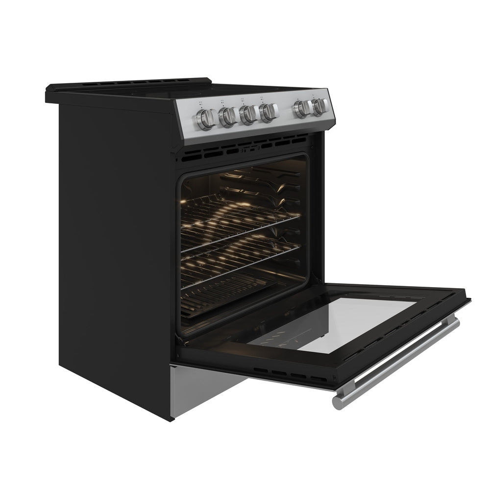 Forno Leonardo 30-Inch Stainless Steel Electric Range, True Convection, Energy Efficient