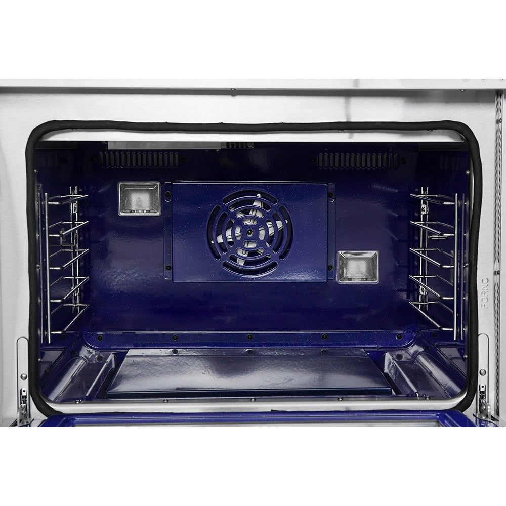 Forno Capriasca 30-Inch Freestanding Gas Range, 4 Burners, True Convection Oven