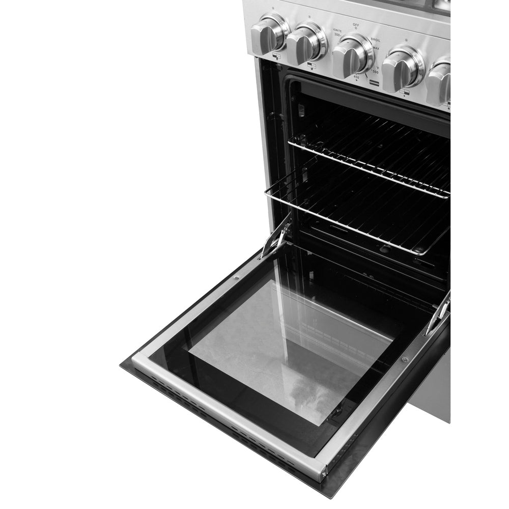 Forno Lamazze 20-Inch Freestanding Gas Range, Compact Design, Energy Efficient