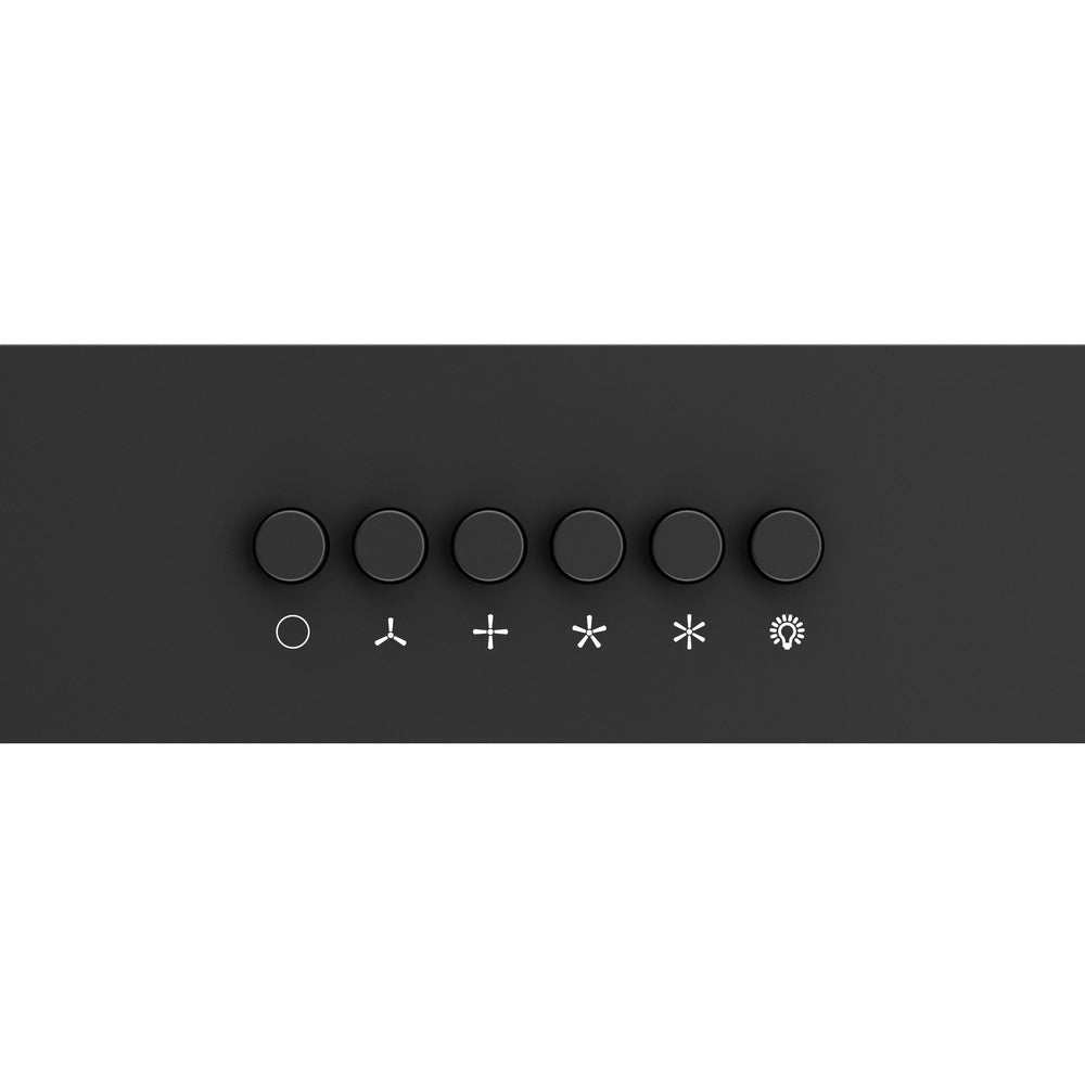 Forno Bari Espresso 30-Inch Under Cabinet Range Hood, Black, 600 CFM, LED Lighting, Dishwasher-Safe Baffle Filters, 3-Speed Fan Control
