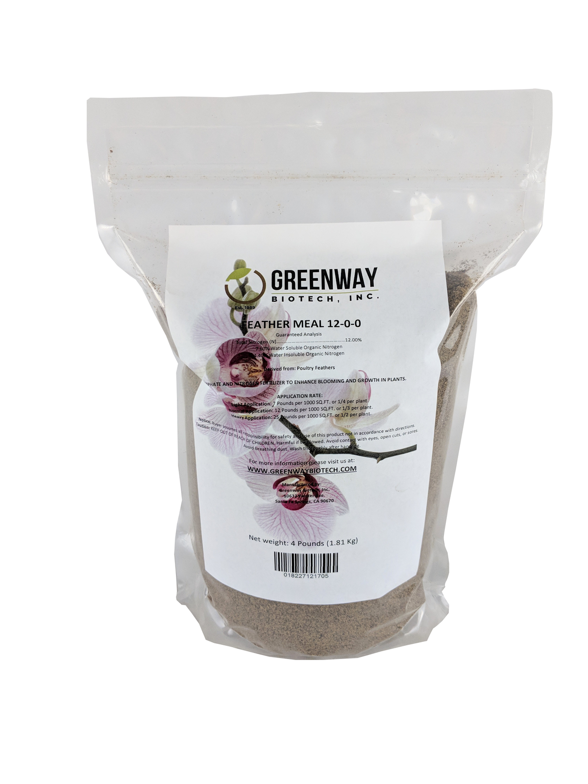 Feather Meal Fertilizer 12-0-0