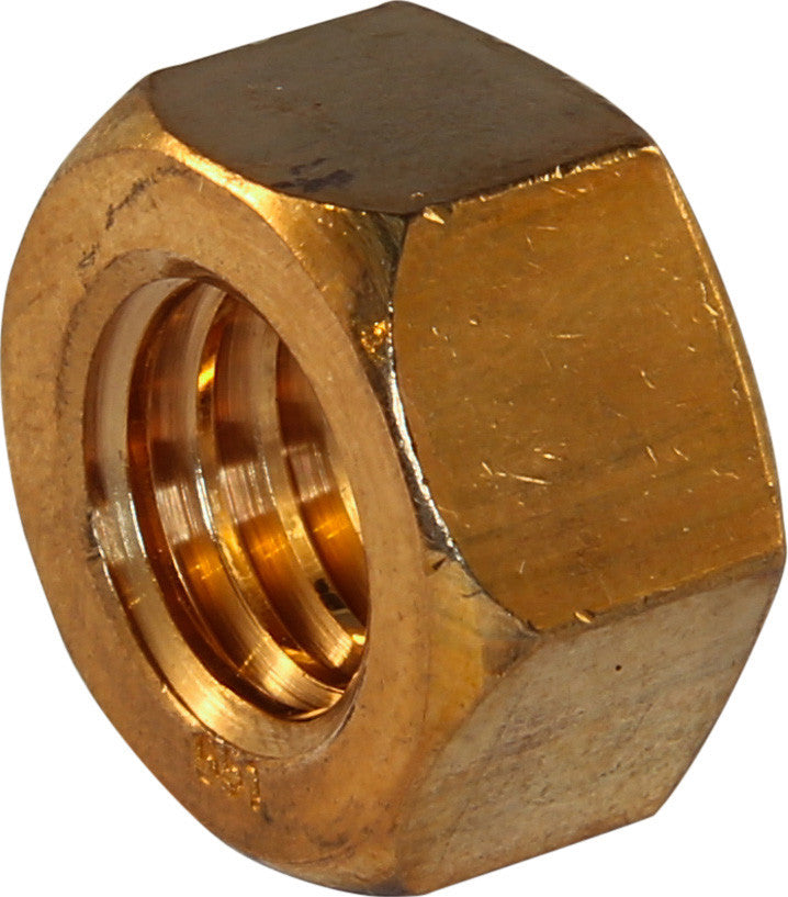 1/4-20 Finished Hex Nut Silicon Bronze