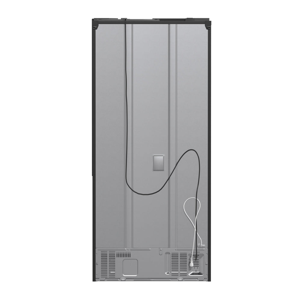 Forno Gallipoli Espresso 30-Inch Black French Door Refrigerator, Bottom Freezer, 17.5 Cu. Ft., No Frost, Ice Maker
