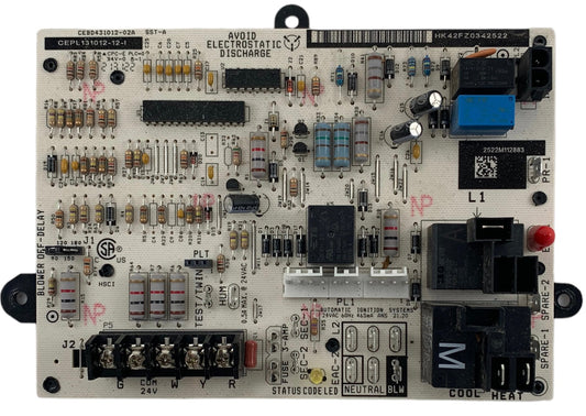 Carrier Bryant CEBD431012-01A Furnace Control Circuit Board CEPL131012-01