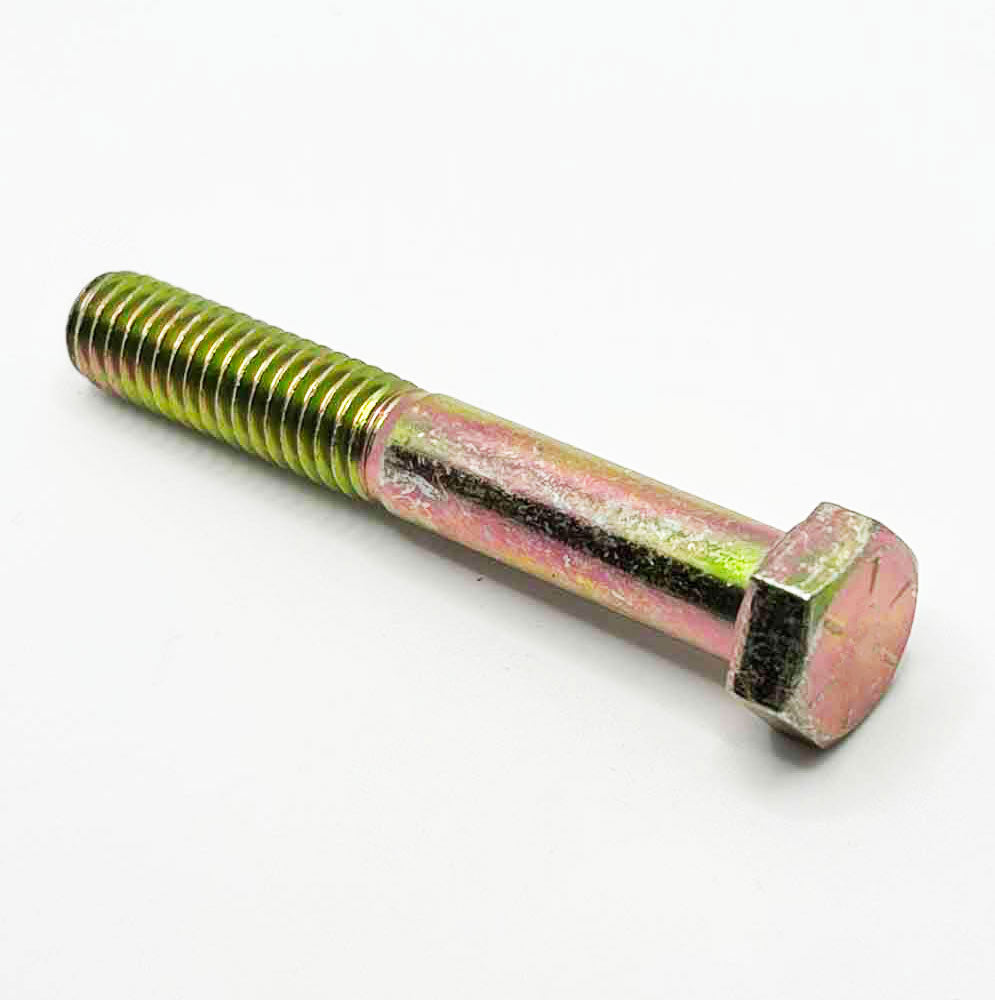 3/8-16 x 2-1/4in UNC Grade 8 Hex Cap Screw Yellow Zinc