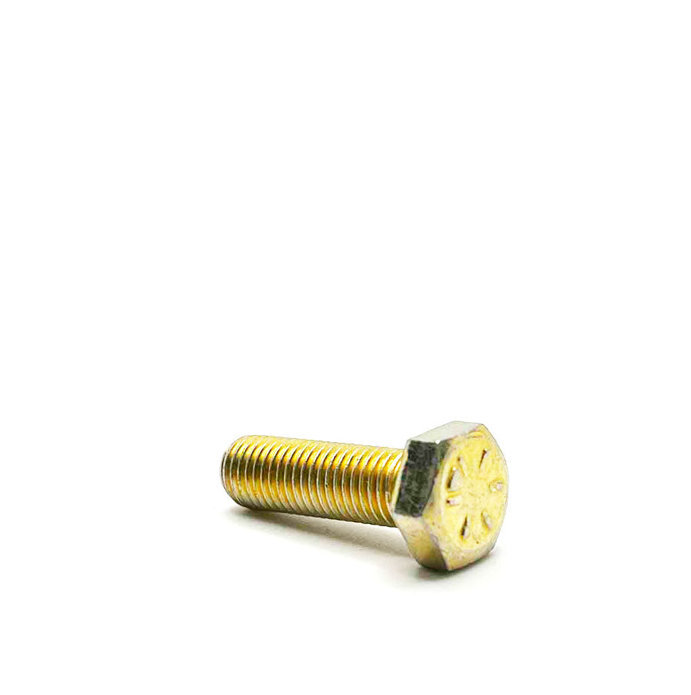 5/16-24 x 1in UNF Grade 8 Hex Cap Screw Yellow Zinc