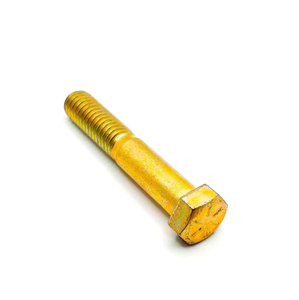 7/16-14 x 2-1/2in UNC Grade 8 Hex Cap Screw Yellow Zinc