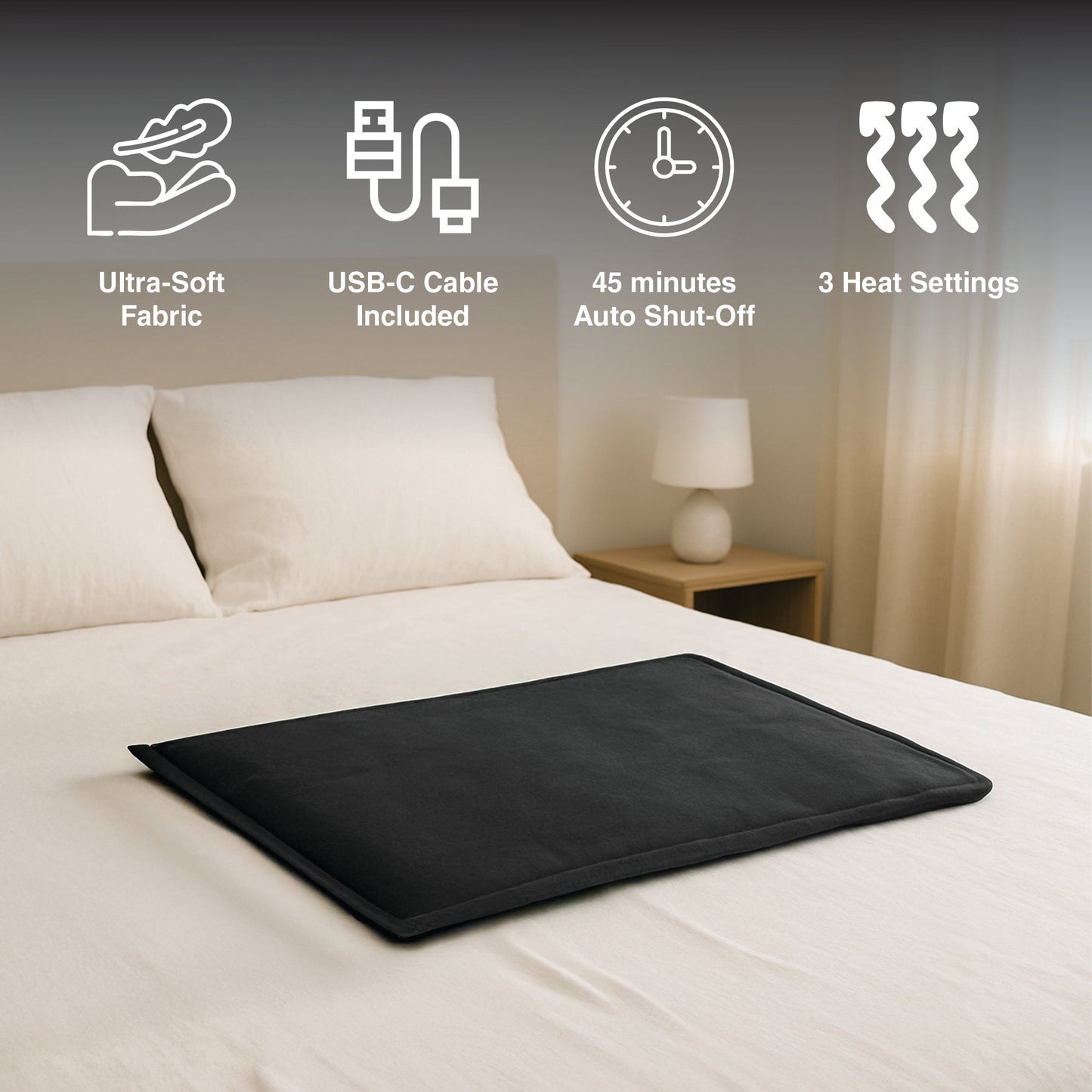LED Fast Charging Power Bank & Extra Large Electric Heating Pad