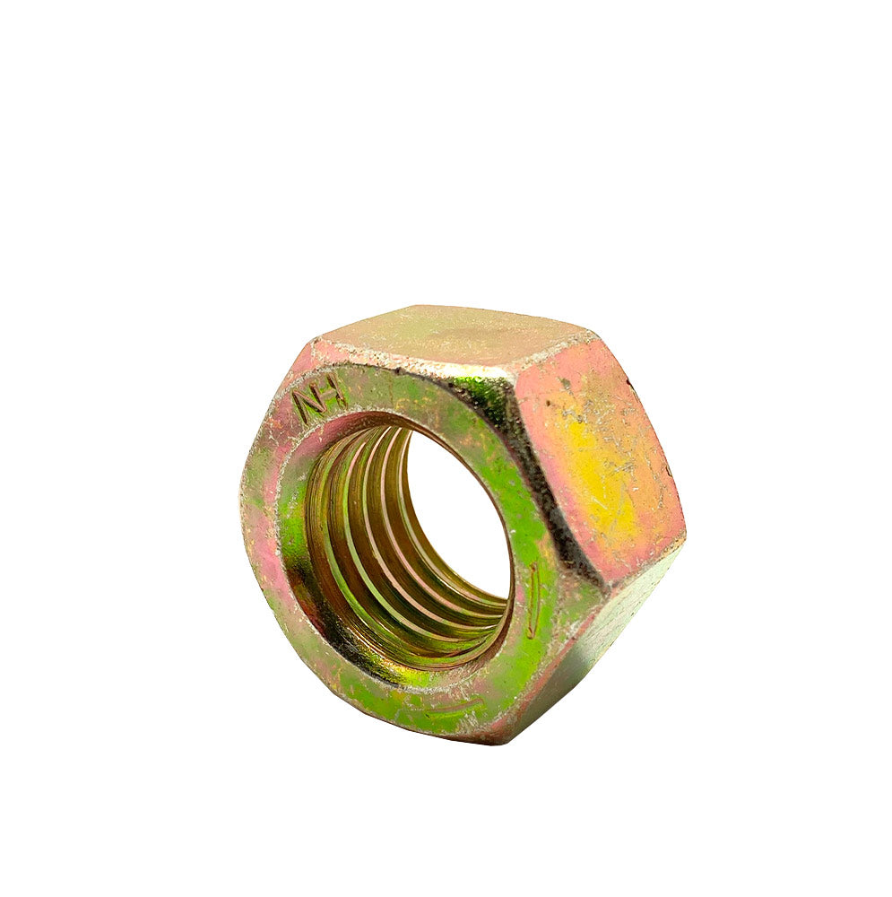 1/2-13in UNC Grade 8 Hex Nut Yellow Zinc