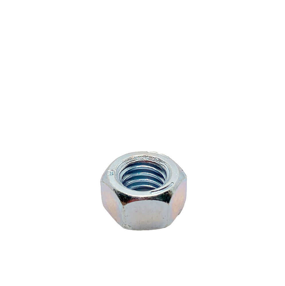 7/16-14in UNC Grade 5 Hex Nut Clear Zinc