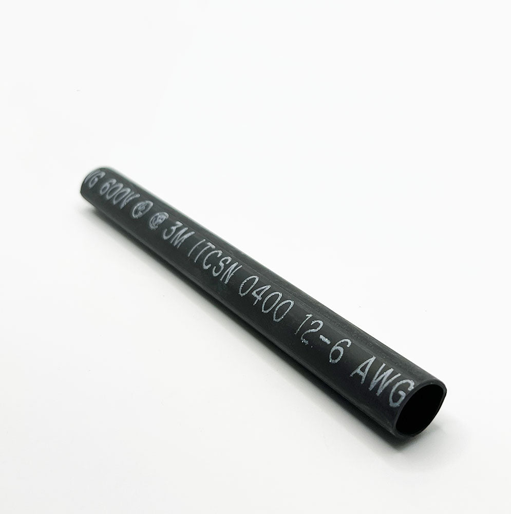 1/2 x 6in Black Heat Shrink Tubing
