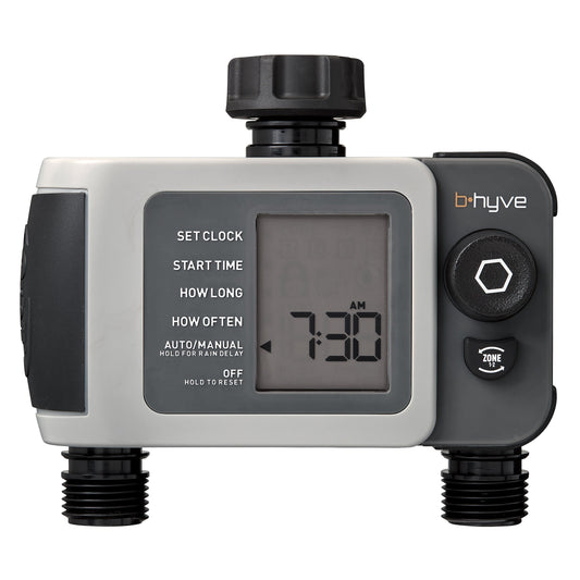 B-hyve XD Bluetooth 2-Outlet Hose Faucet Timer | 24632