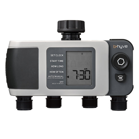 B-hyve XD Bluetooth 4-Outlet Hose Faucet Timer | 24634