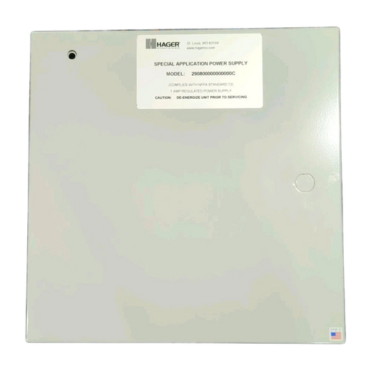Hager 29080000000000CSpecial Application Power Supply 1 Amp 12/24VDC Regulated (New Open Box)