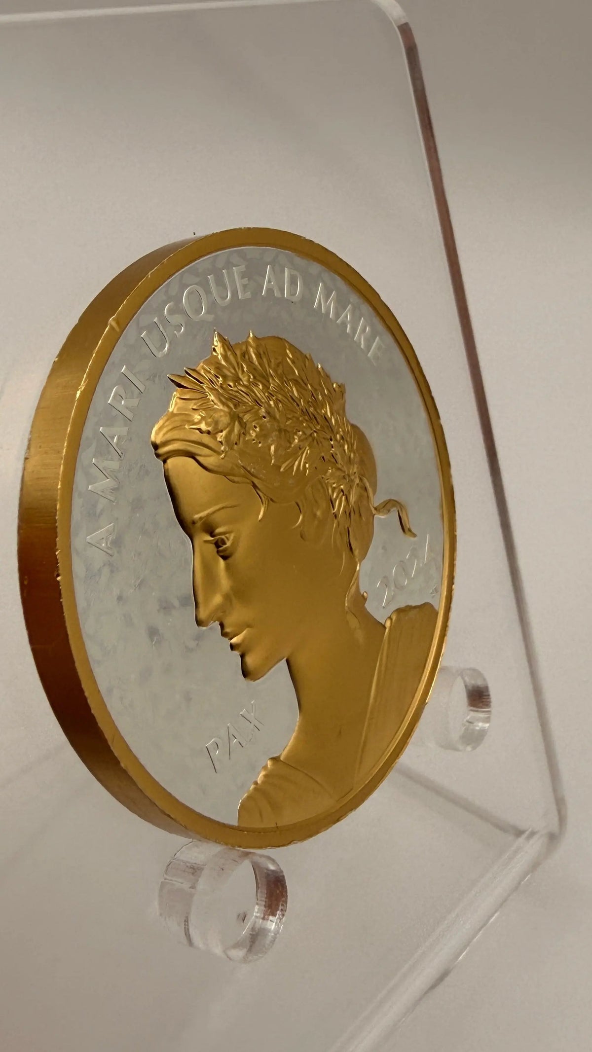 2024 Canada Peace Dollar 1 oz Fine Silver Gilded Proof UHR