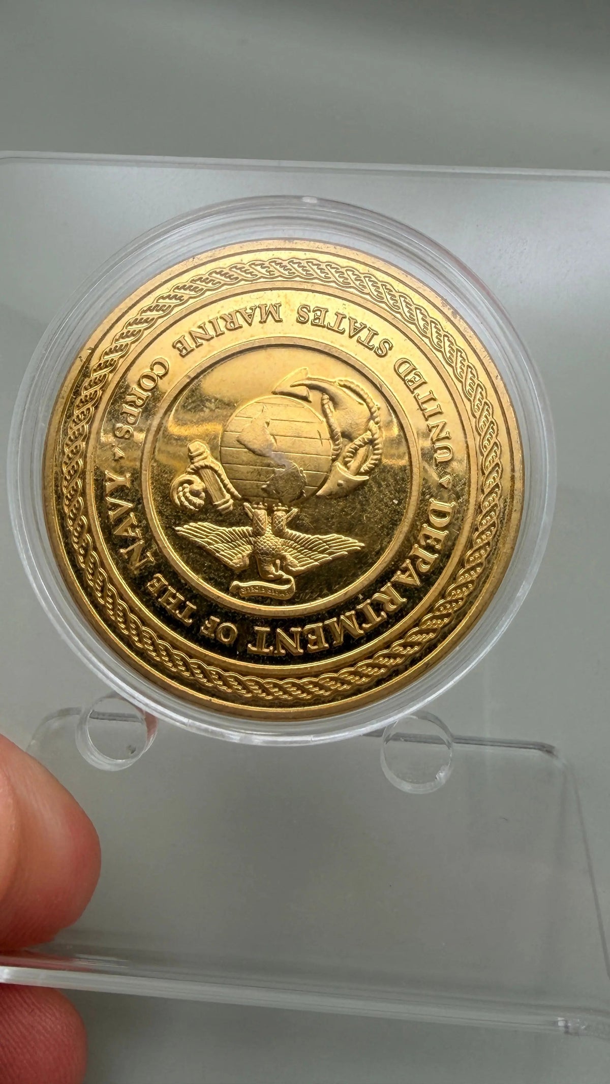 Department of the Navy Under United States Marine Corp Military Challenge Coin