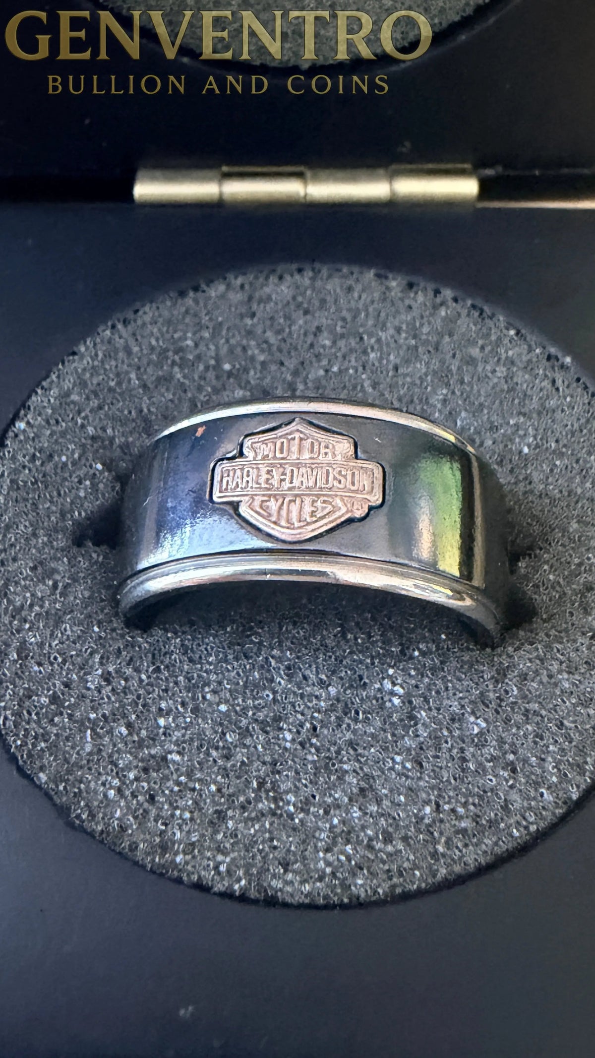 Harley-Davidson Motor Cycle Collectors Mens Ring - Size 10.5 in Box