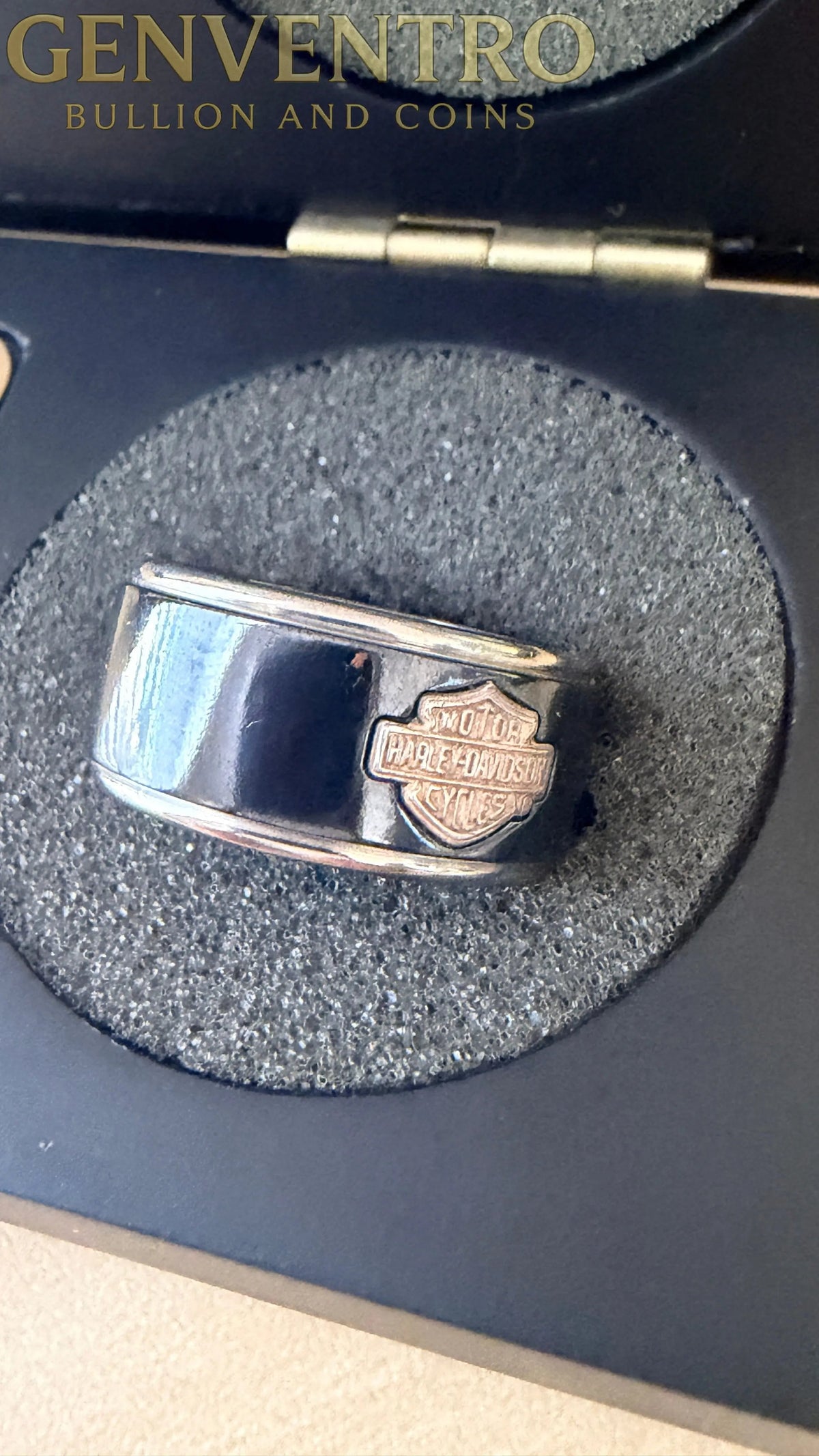 Harley-Davidson Motor Cycle Collectors Mens Ring - Size 10.5 in Box