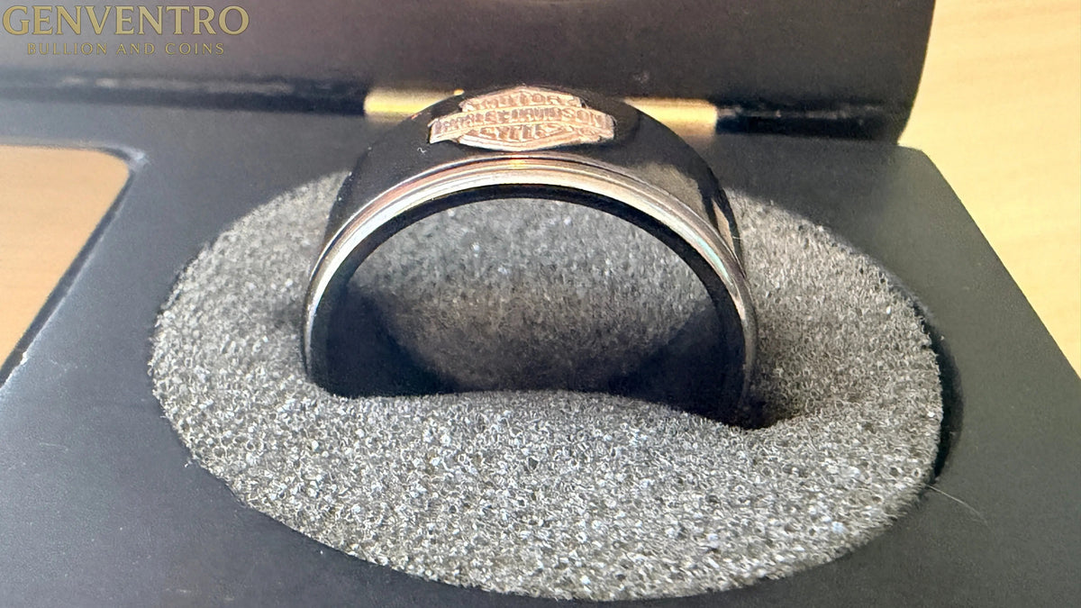 Harley-Davidson Motor Cycle Collectors Mens Ring - Size 10.5 in Box
