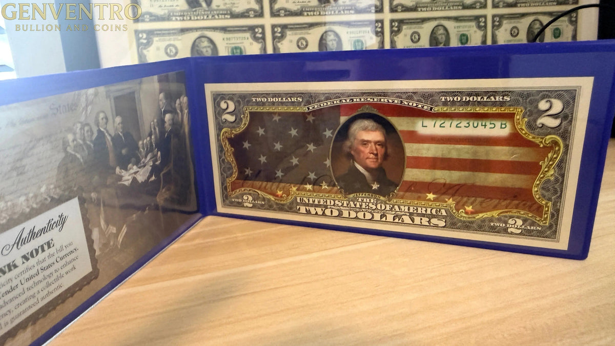 Star-Spangled Banner $2 Commemorative Legal Tender Bank Note - Uncirculated and Crisp!