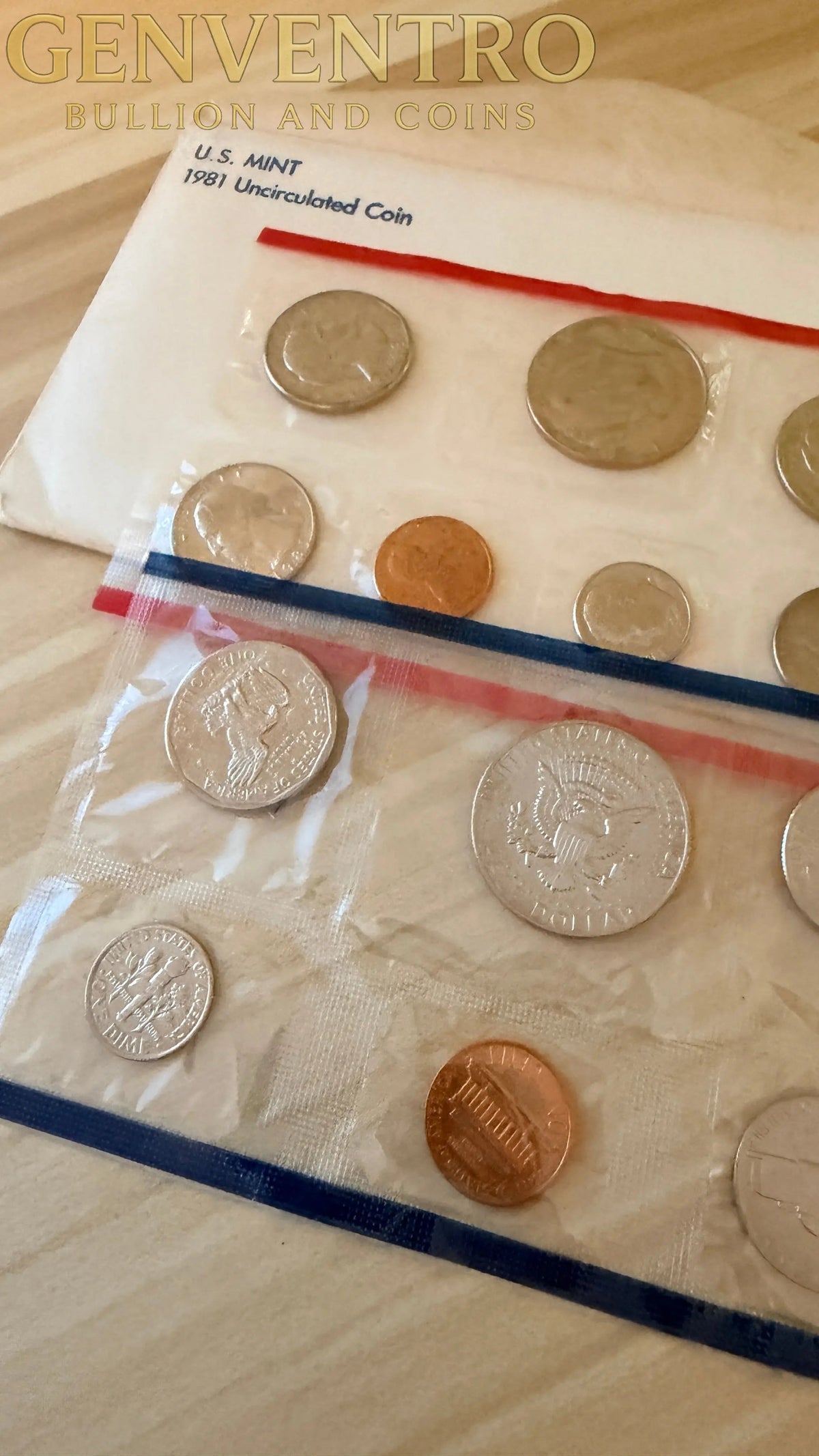 1981 P&D Uncirculated US Coin Set in Original Mint Packaging