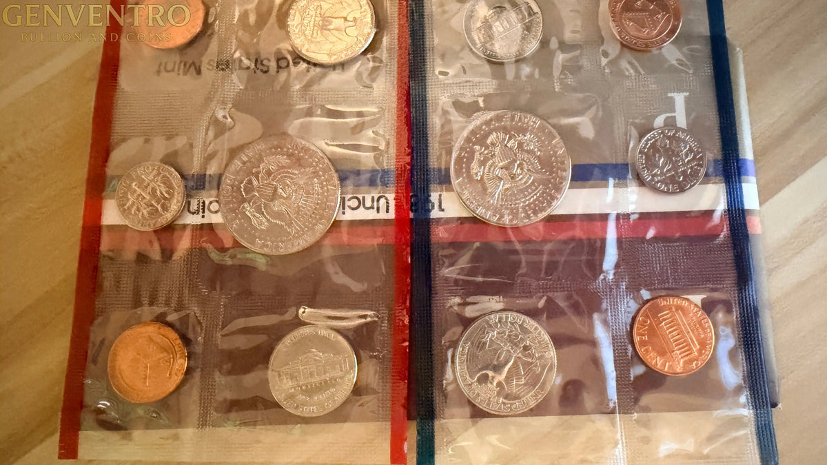 1984 P&D Uncirculated US Coin Set in Original Mint Packaging