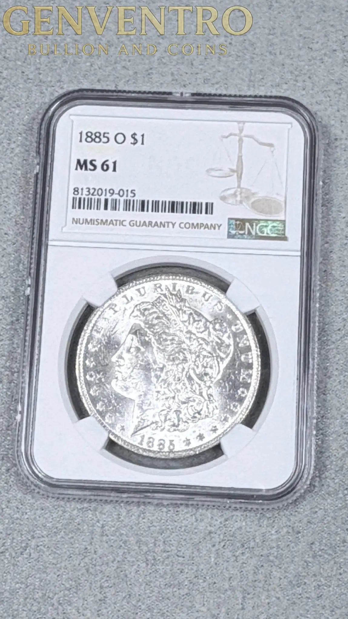 1885-O Morgan Dollar NGC MS6 Sharp Detail Clean RIm #015