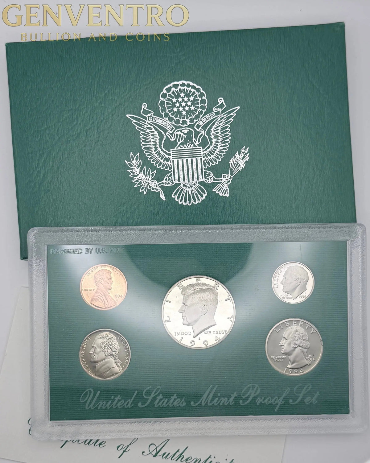 1994-S US Proof Set - BU Original Mint Box and COA #404