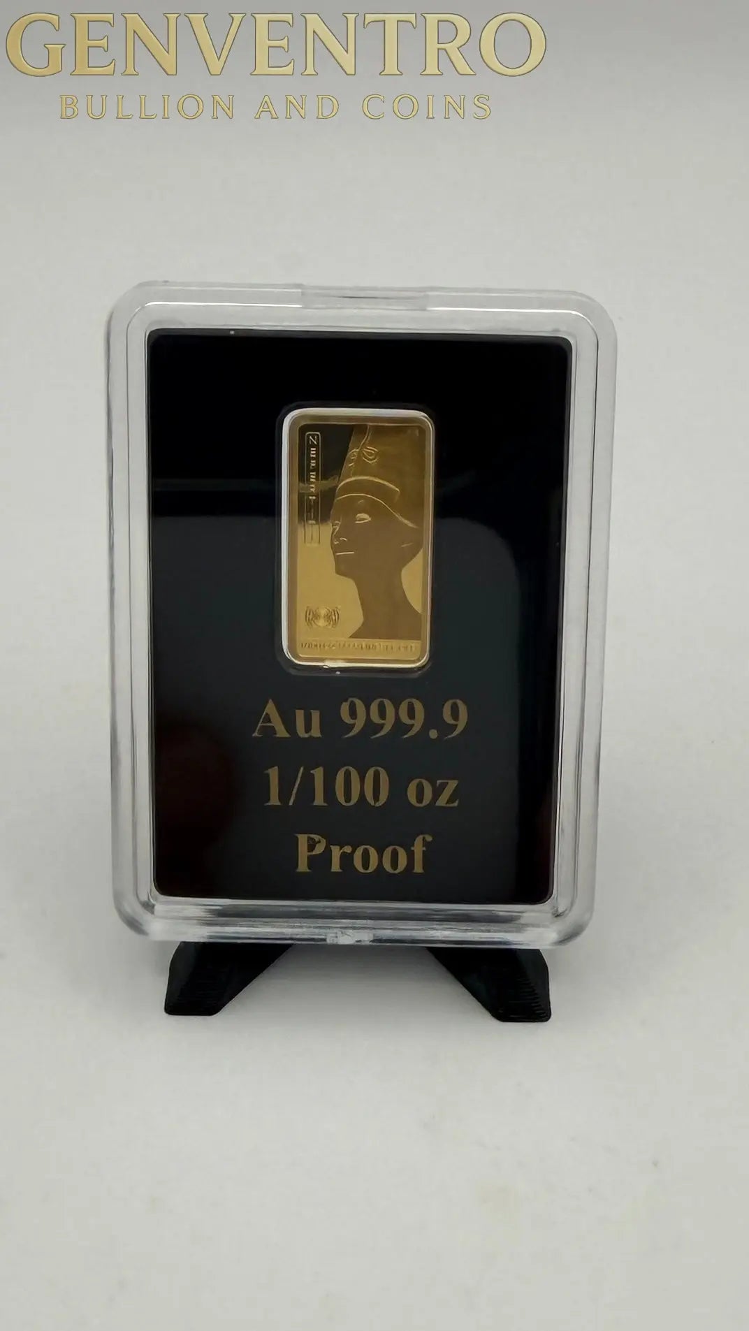 2025 Solomon Islands Ancient Egypt Nefertiti 1/100 oz Gold Bar