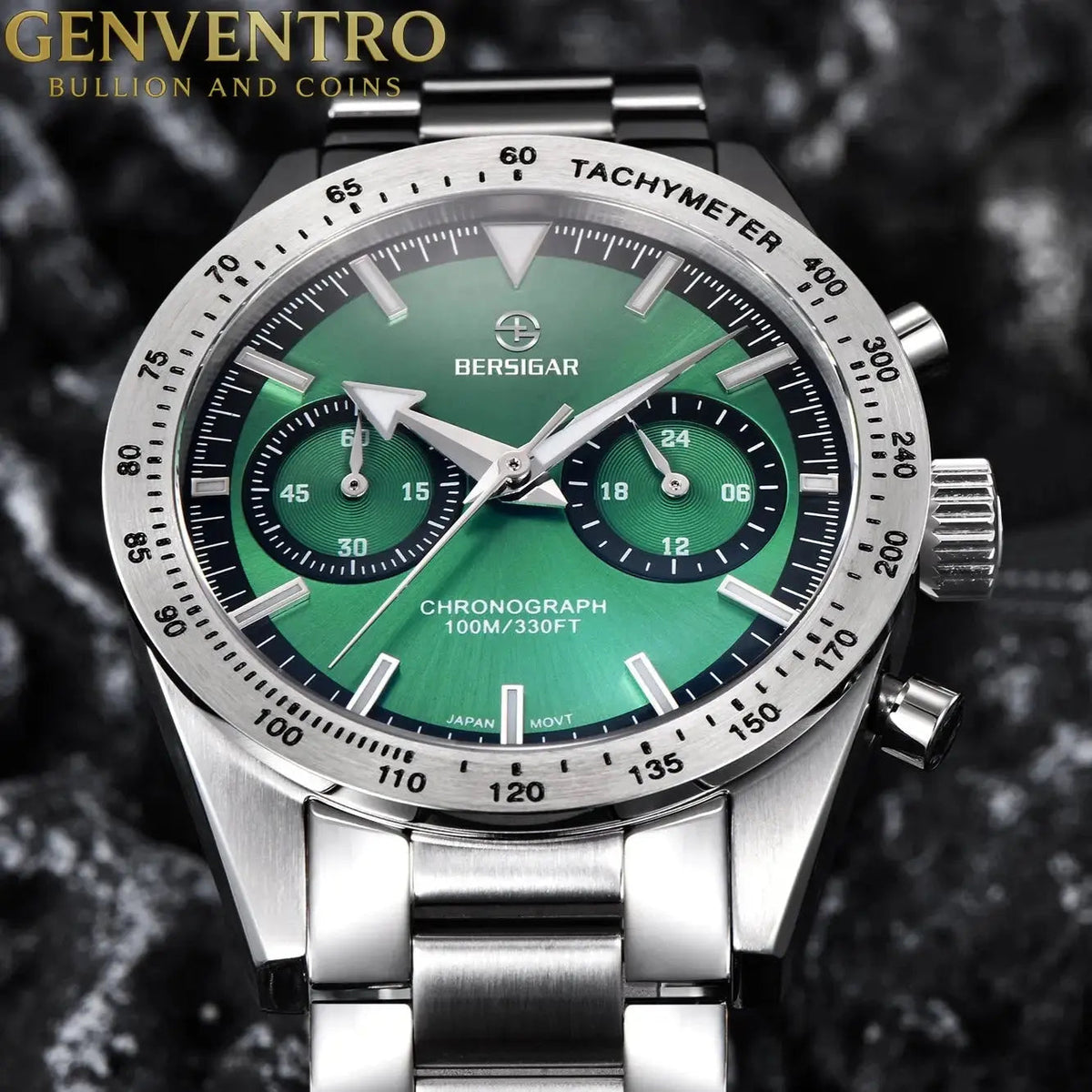 BERSIGAR OCULAR 1766 Stainless Steel Green Dial