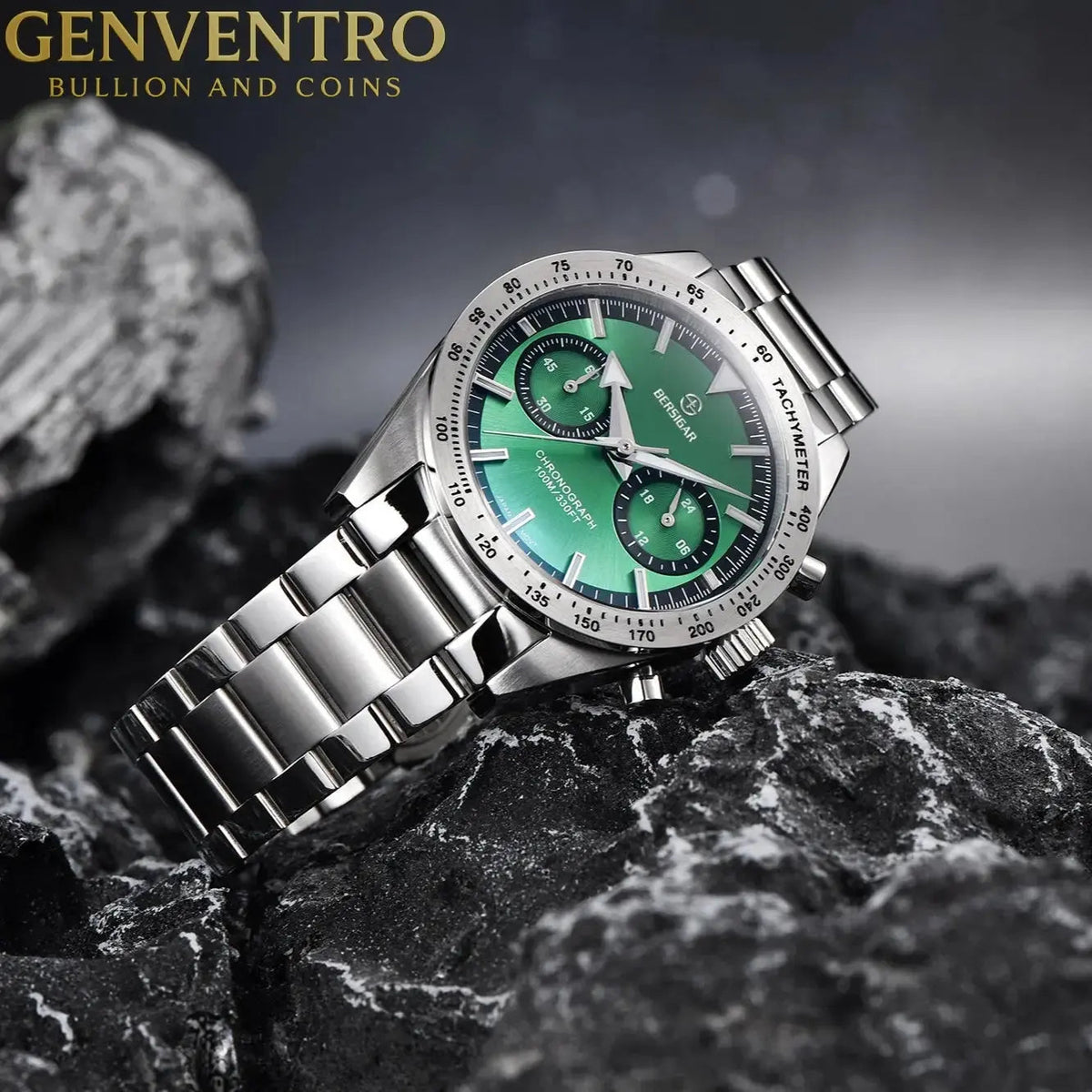 BERSIGAR OCULAR 1766 Stainless Steel Green Dial