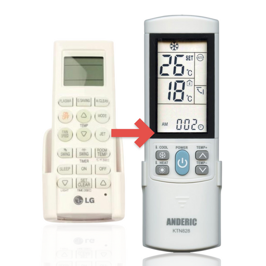 Anderic Substitute for LG AKB73315608 Air Conditioner Remote Control [KTN828]