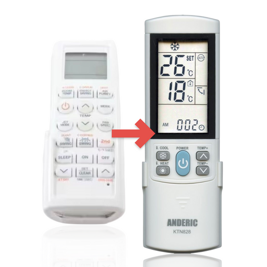 Anderic Substitute for LG AKB74395310 Air Conditioner Remote Control [KTN828]