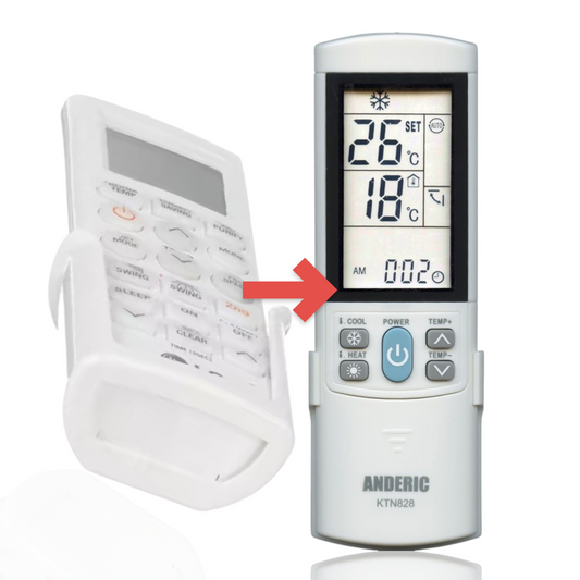Anderic Substitute for LG AKB32788901 Air Conditioner Remote Control [KTN828]