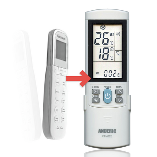 Anderic Substitute for Midea 17317000A02547 Rg36y1/bgcefu2 Kenmore Air Conditioner Remote Control [KTN828]